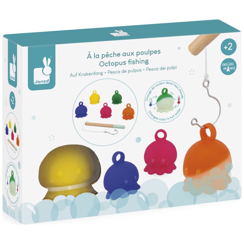 Jeu de bain A la pêche aux poulpes Janod Packaging 9