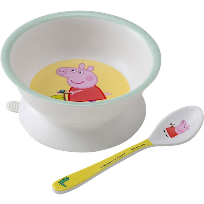 Bol ventouse et cuillère Peppa Pig Petit Jour Paris