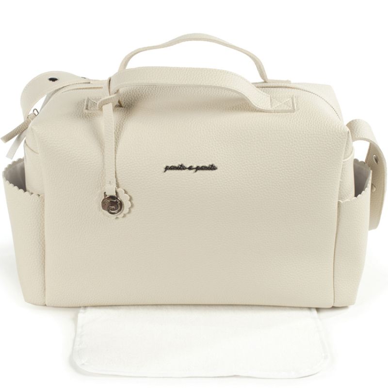 Sac à langer à bandoulière Biscuit beige Pasito a pasito