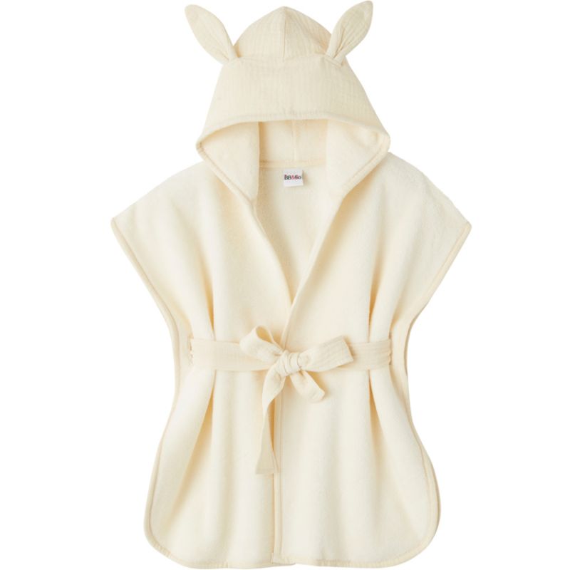 Peignoir en éponge de bambou mousse de lait (2-4 ans) BB & Co