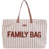Sac à langer Family Bag rayures nude/terracotta - Childhome