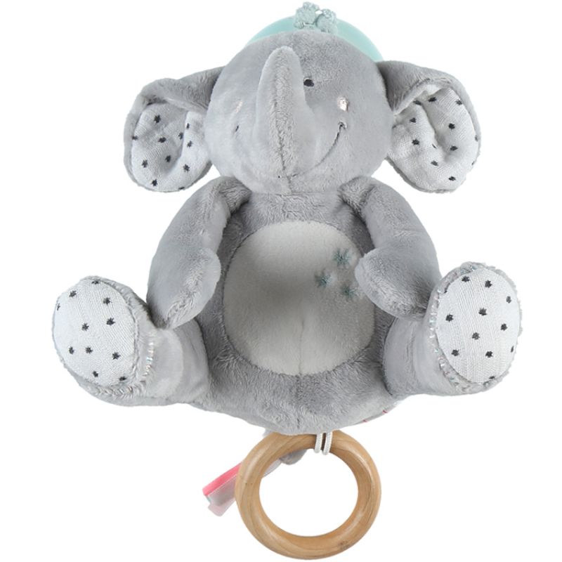 Peluche musicale Eléphant gris Anna & Milo Noukie's