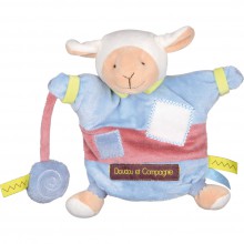 Doudou marionnette Zigag agneau (22 cm)  par Doudou et Compagnie