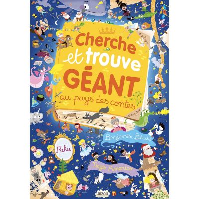 Livre Cherche et trouve géant Au pays des contes  par Auzou Editions