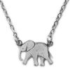 Collier Éléphant Argent Mava Produit 1