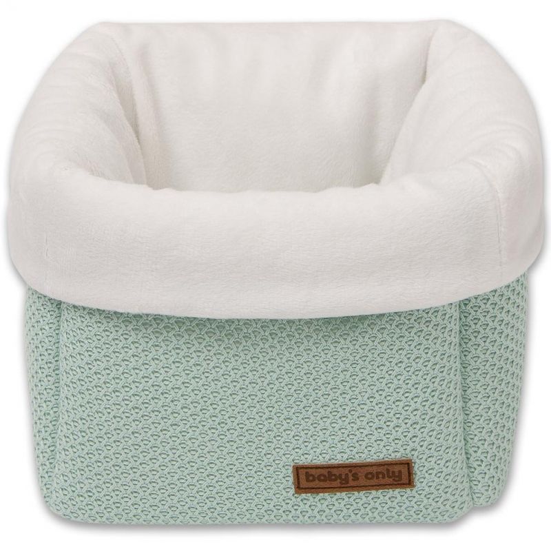 Panier de toilette Classic vert menthe poudré (18 x 18 cm) Baby's Only