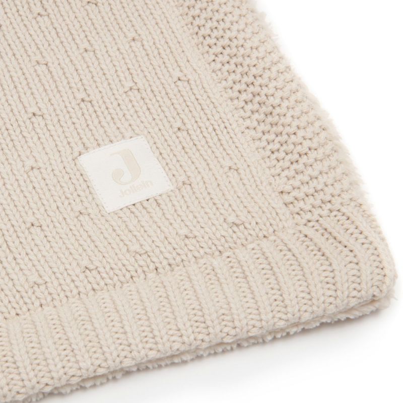 Couverture Sprinkle Knit Sand-Fluffy (100 x 150 cm) Jollein Produit 5