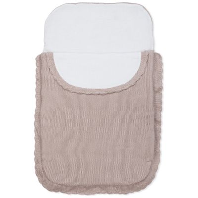 Nid d'ange tricot rose Pasito a pasito
