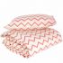 Housse de couette + taie d'oreiller enfant Toronto Zigzag rose (148 x 200 cm) - Nobodinoz Housse de couette + taie d'oreiller enfant Toronto Zigzag rose (148 x 200 cm) - Nobodinoz