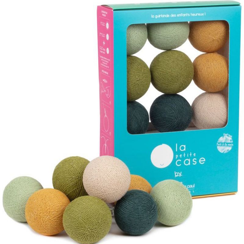 Coffret guirlande veilleuse 9 boules USB Tim La case de cousin paul