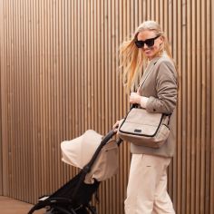 Sac à poussette Eco quilt beige
