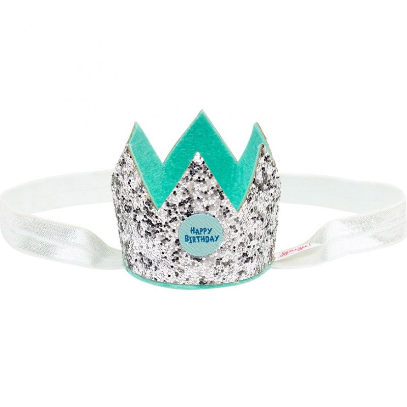 Bandeau couronne anniversaire argentée Souza For Kids
