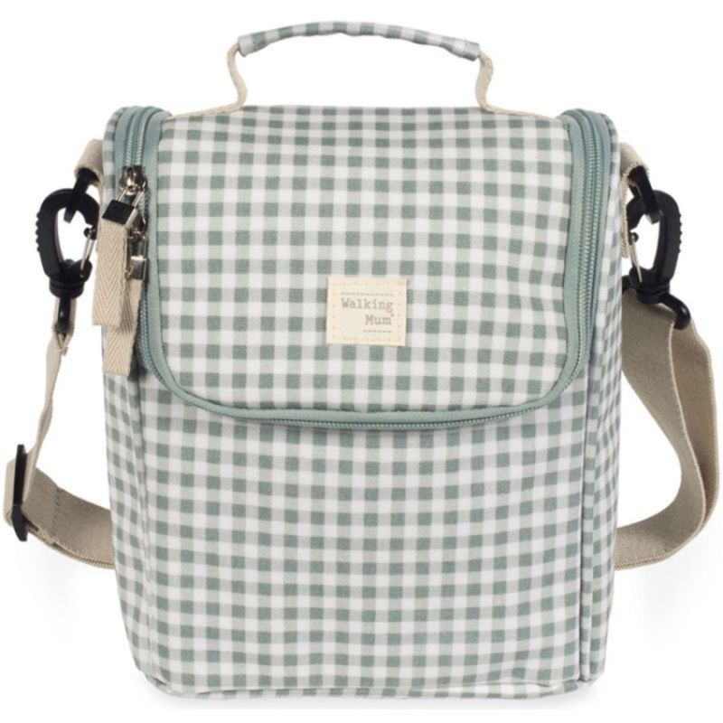 Sac repas isotherme I Love Vichy vert (6 L) Walking Mum Produit 1