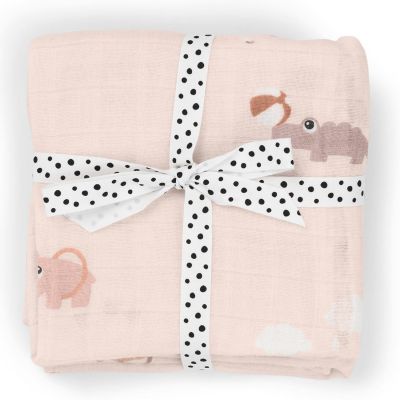 Lot de 2 langes Playground Rose