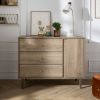 Commode 3 tiroirs et 1 porte Mokka Sauthon mobilier Ambiance 2