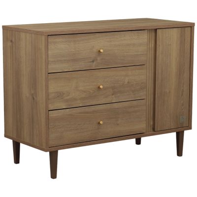 Commode 3 tiroirs et 1 porte Mokka Sauthon mobilier