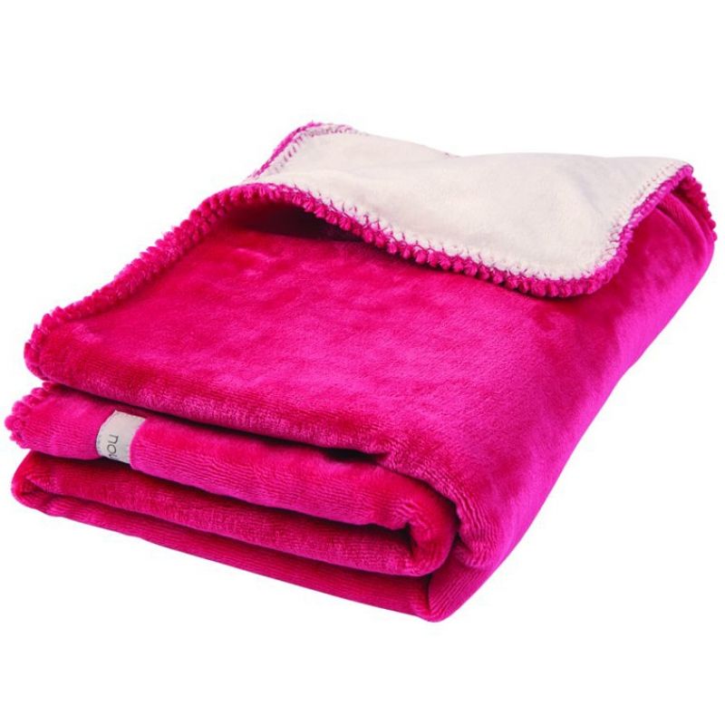 Couverture groloudoux Mix et Match fuchsia (75 x 100 cm) Noukie's