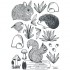 Planche de stickers A3 de animaux forêt - Lilipinso