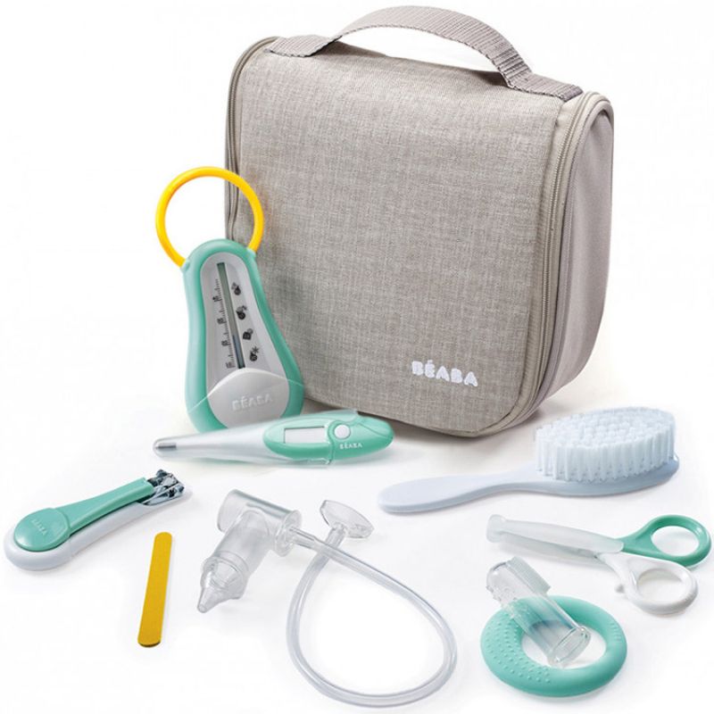 Trousse de soin grise (9 accessoires) Béaba