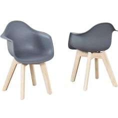 Lot de 2 chaises enfant Grey - Quax