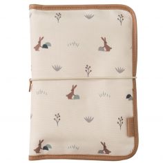 Pochette organisateur pour changement de couches - Saumon picots