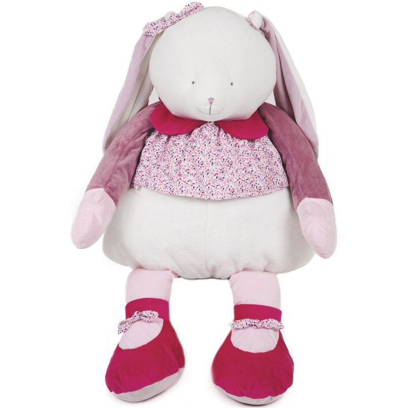 Peluche lapin Cerise (80 cm) Doudou et Compagnie