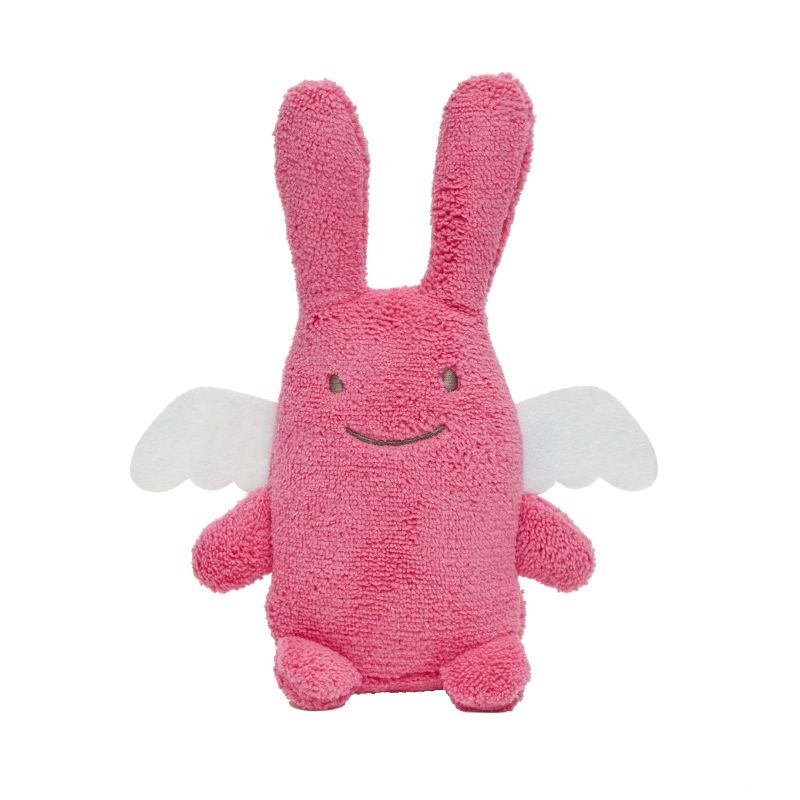 Hochet peluche ange lapin fuchsia (20 cm) Trousselier