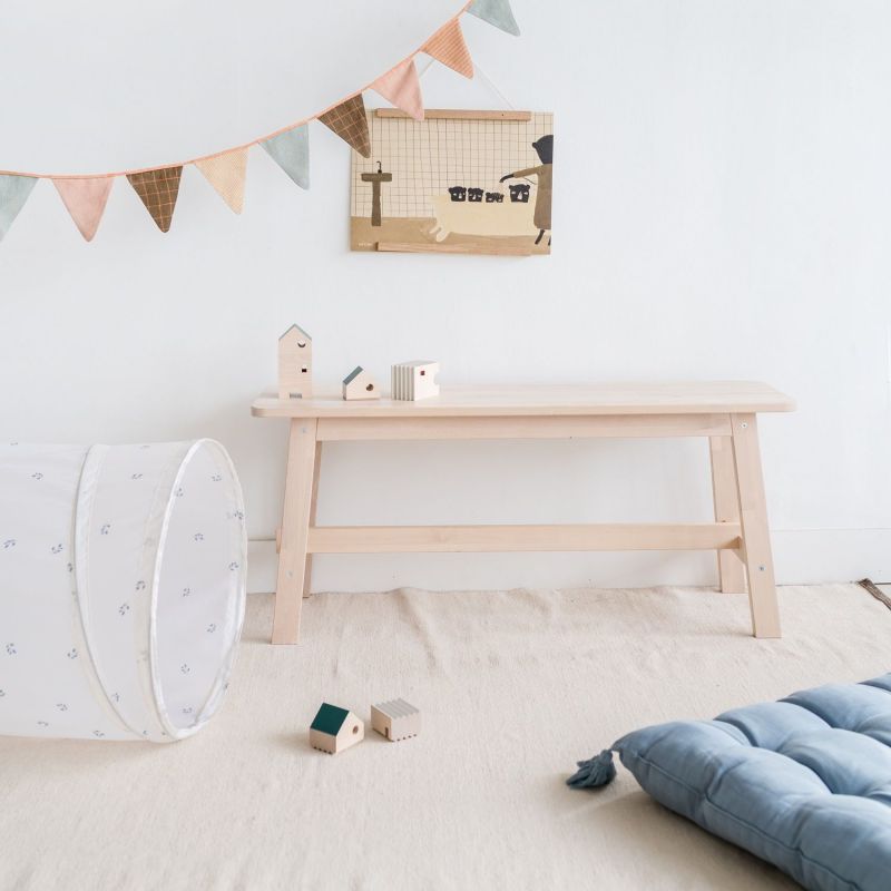 Tunnel de jeu en tissu recyclé Myrtilles Ivoire 3 sprouts Ambiance 5