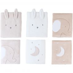Lot de 6 protèges barreaux Bali, Moka & Snow - Noukie's