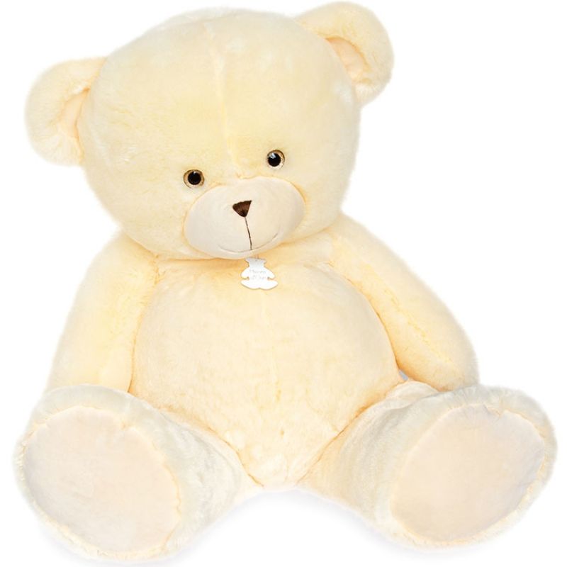 Peluche géante ours Bellydou écru (90 cm) Histoire d'Ours