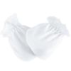 Moufles de naissance en coton blanches  par Trois Kilos Sept