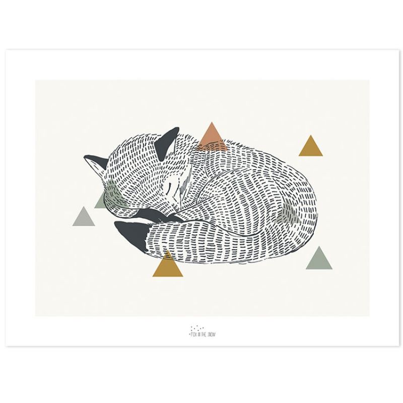 Affiche le renard (30 x 40 cm) Lilipinso