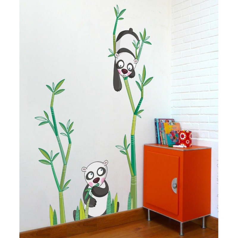 Sticker Le goûter des pandas Série-Golo
