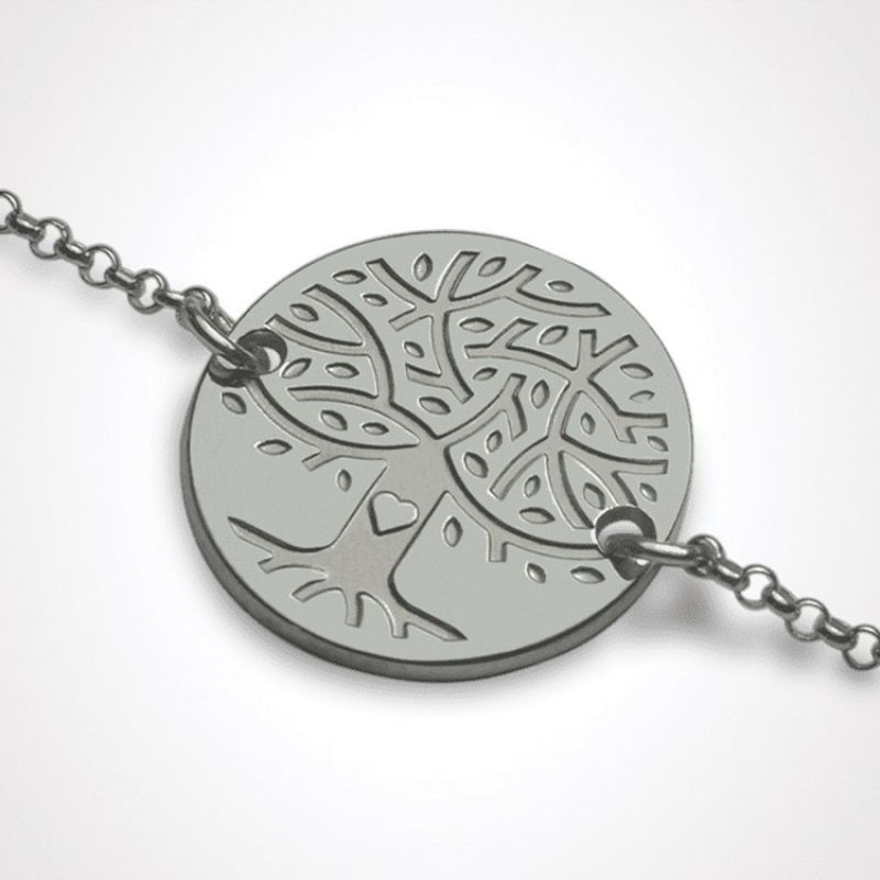 Bracelet sur chaîne LOVETREE personnalisable (argent 925°) Mikado