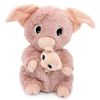 Peluche Barbekiou maman et bébé Les Ptipotos Rose (25 cm) Les Déglingos Produit 3
