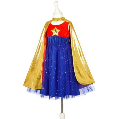 Déguisement Super Hero girl robe+cape (8-10 ans)  par Souza For Kids