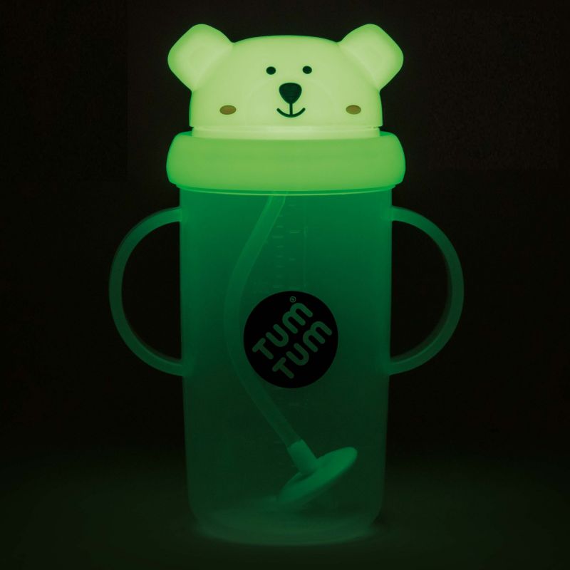 Tasse antifuite avec paille lestée Ours phosphorescente (300 ml) - Reconditionné TUM TUM Produit 4