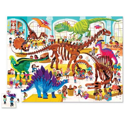 Puzzle -Une journée au musée des dinosaures (48 pièces)
