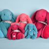 Peluche Lapin Fleurette Turquoise (50 cm) Doudou et Compagnie Ambiance 3