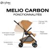 Poussette Citadine Ultra Légère Melio Carbon 2026 Cinnamon Yellow Cybex Produit 4