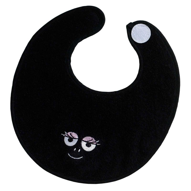 Bavoir naissance Barbamama noir avec pouet Babycalin