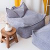 Fauteuil pouf Blueberry velours côtelé Wigiwama Ambiance 3