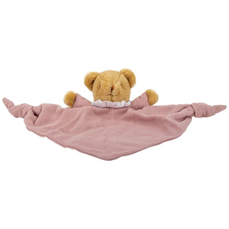 Doudou plat avec hochet Ours Vieux Rose Trousselier Produit 3