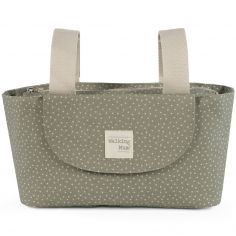 Sac à poussette à pois Poppy Mousse - Walking Mum