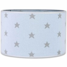 Abat-jour Star bleu ciel et gris (30 cm)  par Baby's Only
