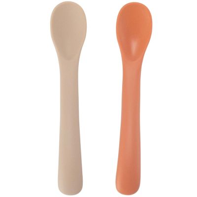 Lot de 2 cuillères en silicone Terre de sienne-Sable Trois Kilos Sept