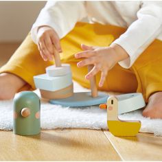 Canards empilables en bois Sweet Cocoon (8 pièces)