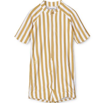 Combinaison maillot de bain rayé Max Yellow mellow white (6-9 mois)