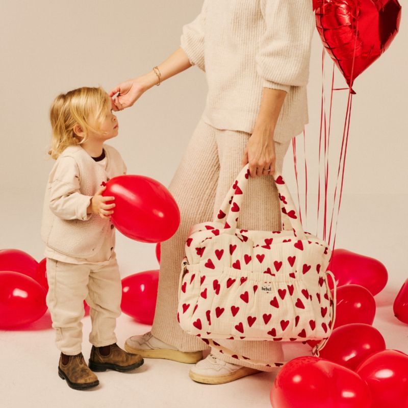 Sac à langer Comme un bonbon Coeur BEBEL Ambiance 2