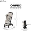 Poussette Ultra Compacte Orfeo 2026 châssis Black Dune Grey Cybex Produit 3
